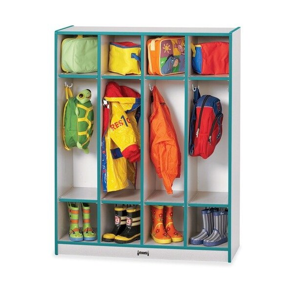 Jonti-Craft LOCKER, COAT, 4 SECTION, TL JNT0268JCWW005 - main